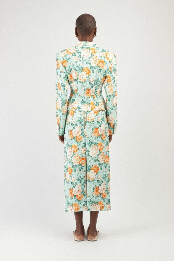 Rowen Rose Printed Tailored Jacket