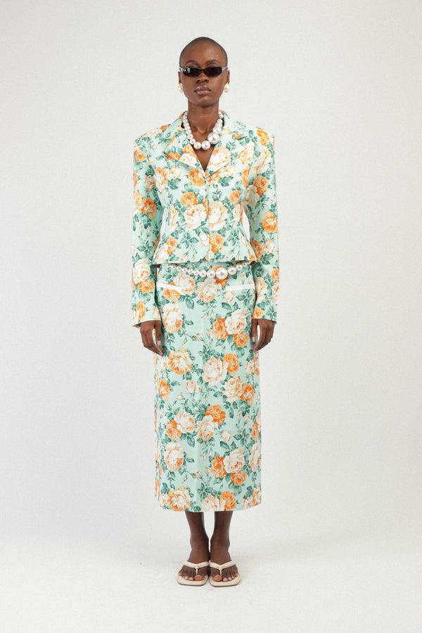 rowen rose Printed Tailored Jacket
