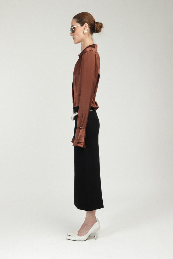 Rowen Rose Satin Silk Shirt