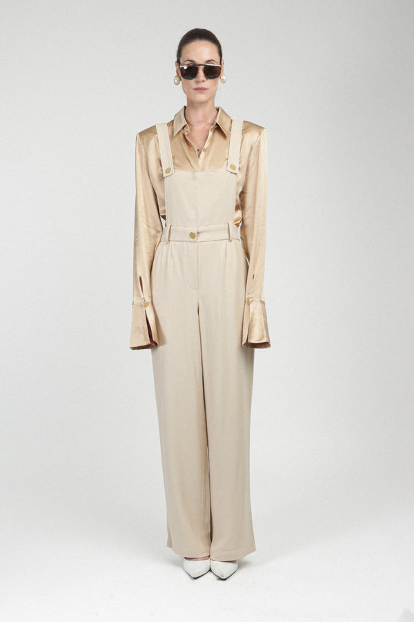 rowen rose Satin Silk Shirt