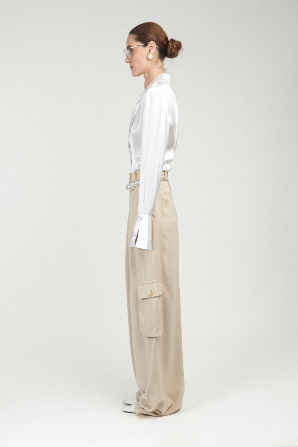 Rowen Rose Satin Silk Shirt