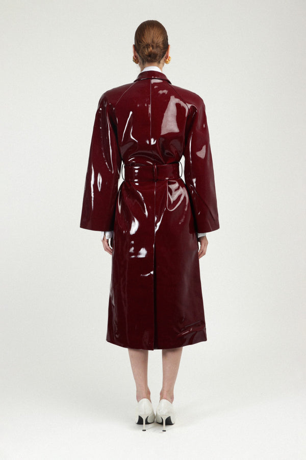 Rowen Rose Signature Trenchcoat In Vinyle