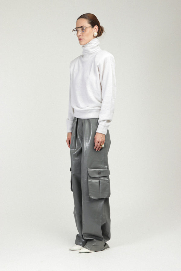 Rowen Rose Turtleneck Cashmere Sweater