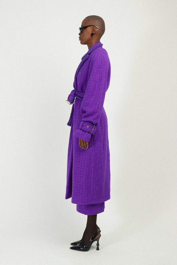 Rowen Rose Tweed Signature Trenchcoat