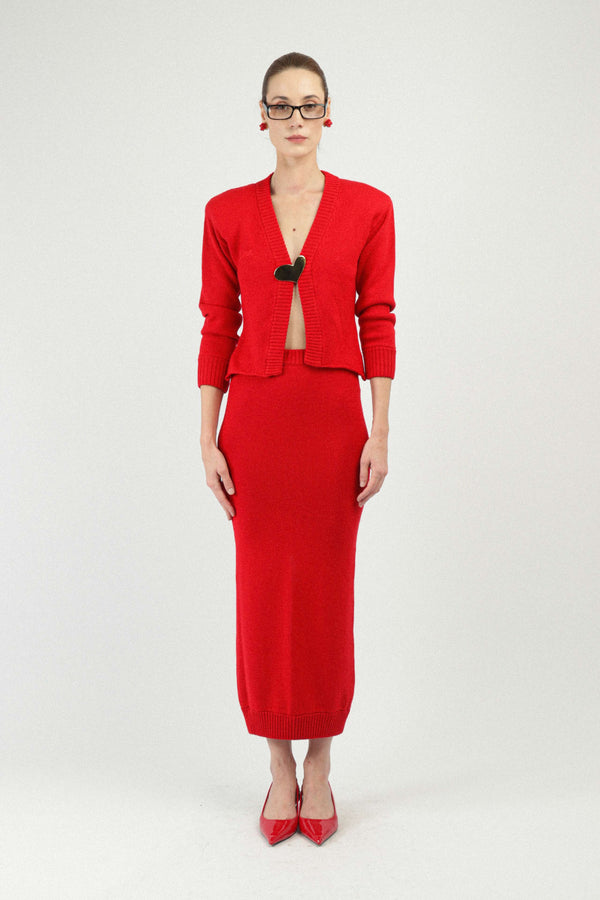 rowen rose Wool Knit Skirt