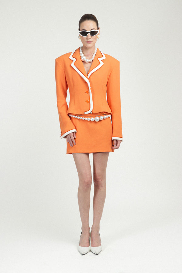 Rowen Rose Signature Jacket With Contrasted Details