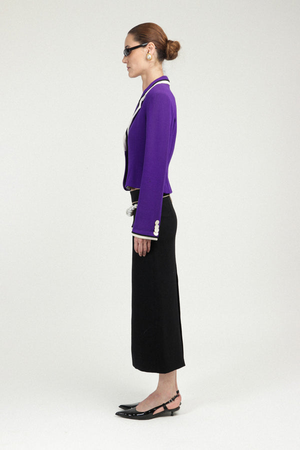 Rowen Rose Signature Jacket With Contrasted Details