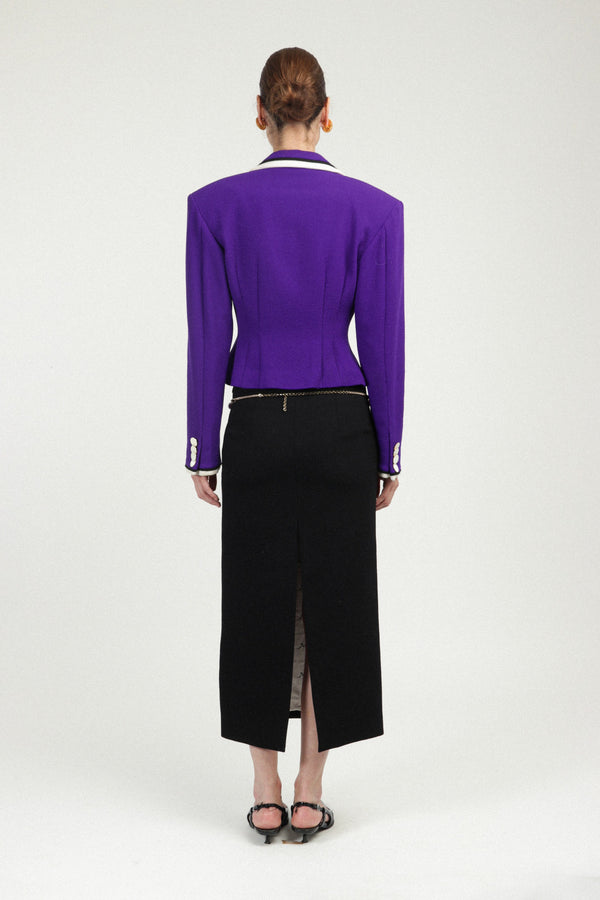 Rowen Rose Signature Jacket With Contrasted Details