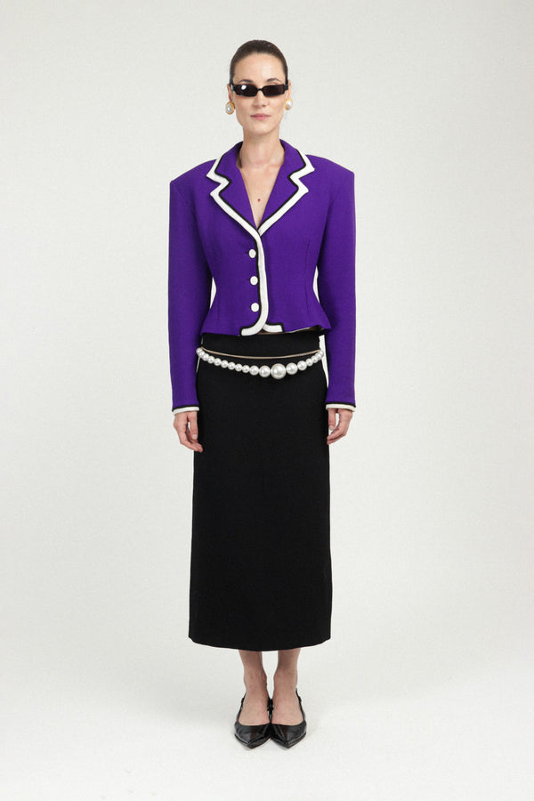 rowen rose Signature Jacket with Contrasted Details