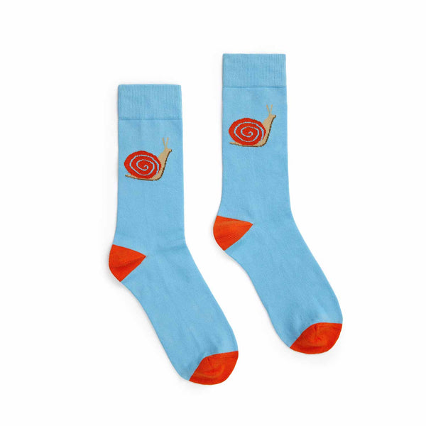 rowing blazers La Veste Cotton Snail Socks Blue and Orange