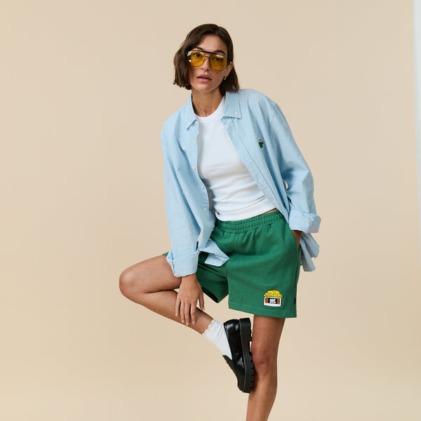 Rowing Blazers Men's Babar Cotton Rugby Pull On Short Green