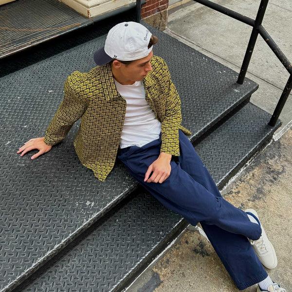 Rowing Blazers Men's Canvas Printed Chore Jacket RB All Over