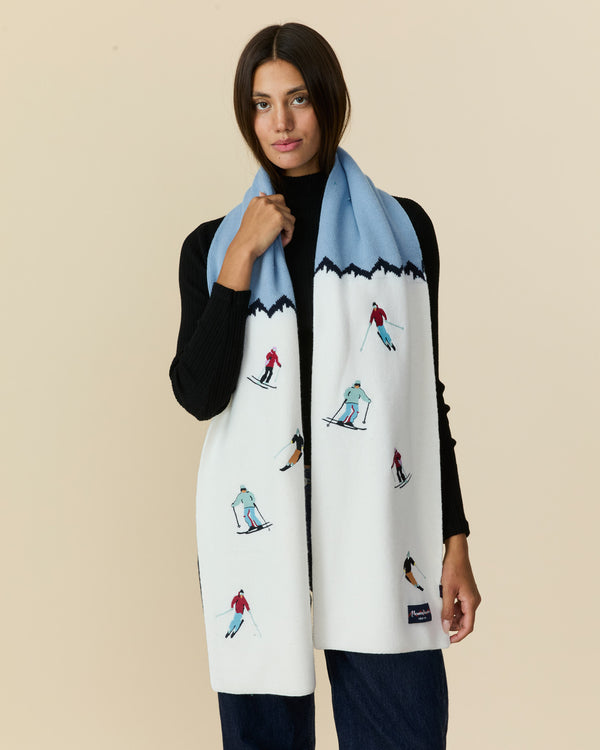 Rowing Blazers Men's Cashmere Apres Ski Scarf Blue Multi