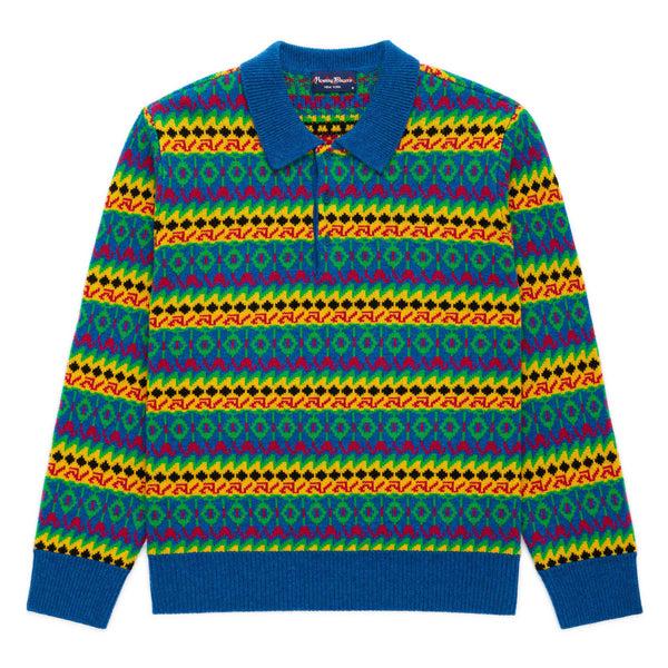 rowing blazers Men's Cashmere Fairisle Sweater Polo Après-Ski