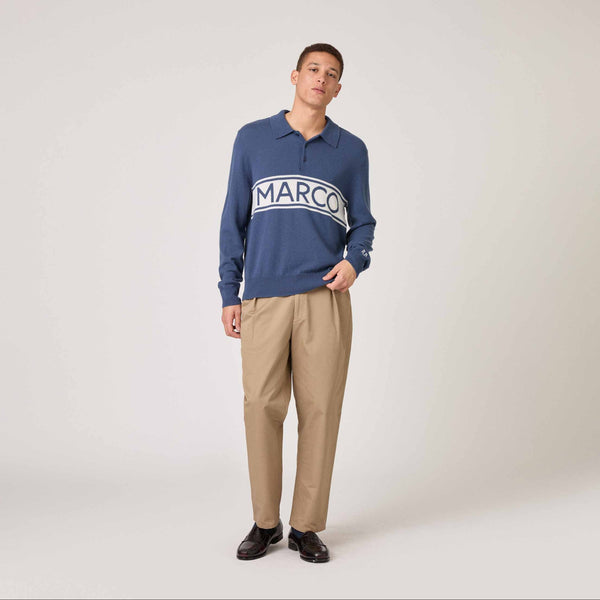 Rowing Blazers Men's Cashmere Marco Polo Sweater Blue