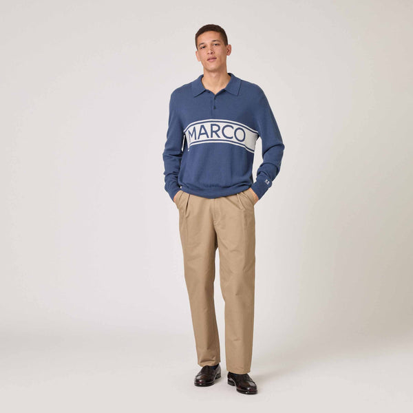 Rowing Blazers Men's Cashmere Marco Polo Sweater Blue