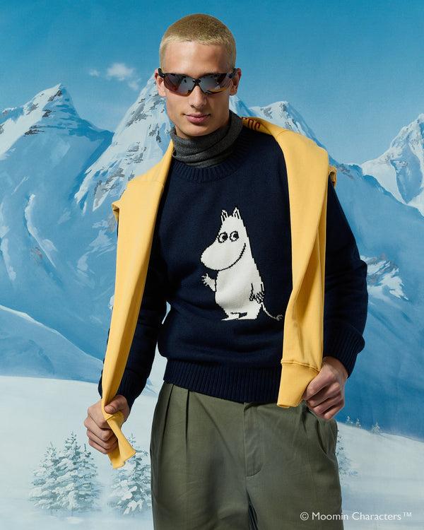 Rowing Blazers Men’s Cashmere Moomin Icon Sweater Navy
