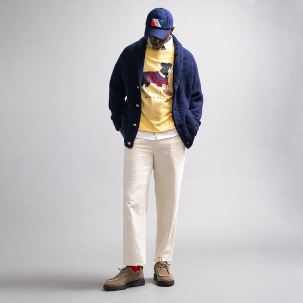 Rowing Blazers Men's Cashmere Penzance Shawl Cardigan Navy