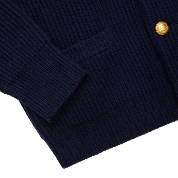 Rowing Blazers Men's Cashmere Penzance Shawl Cardigan Navy