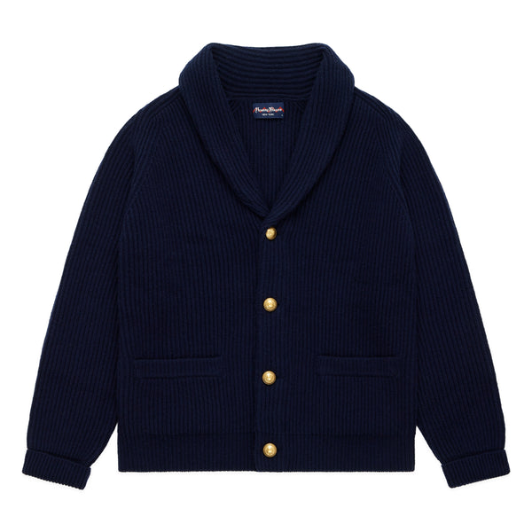 rowing blazers Men's Cashmere Penzance Shawl Cardigan Navy