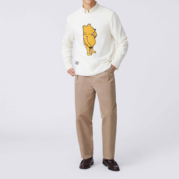Rowing Blazers Men's Cashmere Winnie-the-Pooh Sweater White