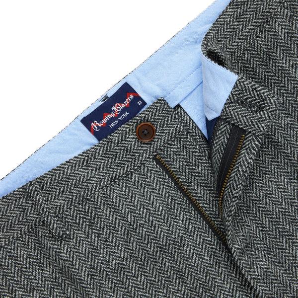 Rowing Blazers Men's Classic Herringbone Trouser Charcoal