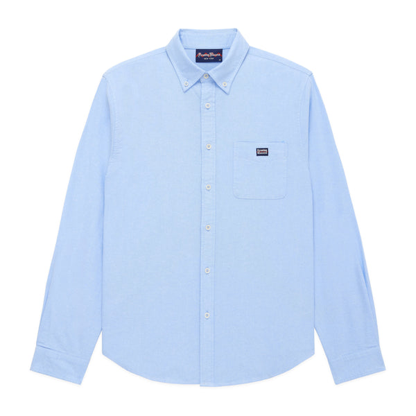 rowing blazers Men's Classic Solid Cotton Oxford Shirt Oxford Blue