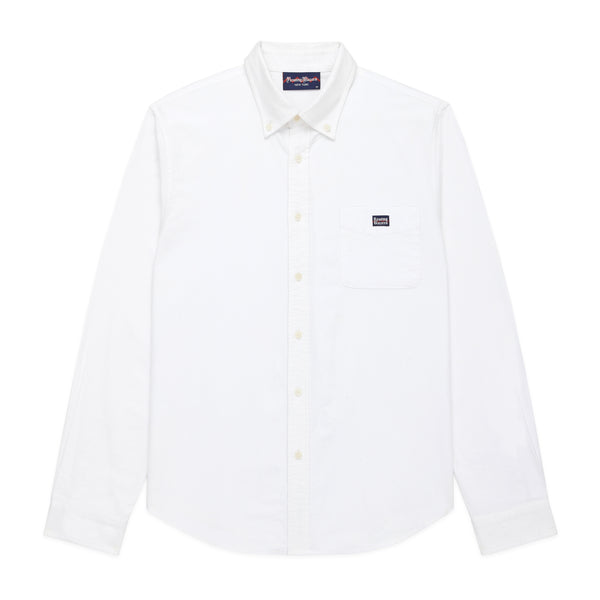 rowing blazers Men's Classic Solid Cotton Oxford Shirt White