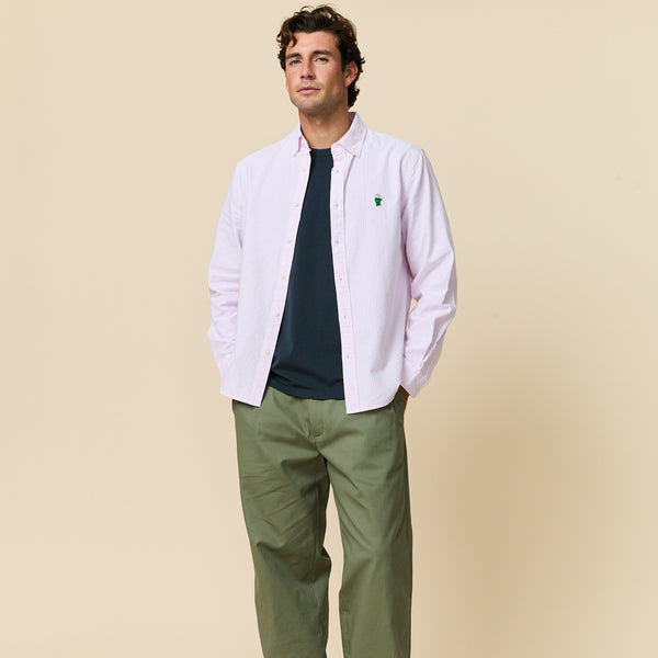 Rowing Blazers Men's Classic Stripe Babar Oxford Light Pink Stripe