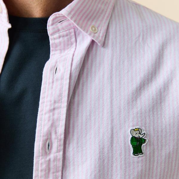 Rowing Blazers Men's Classic Stripe Babar Oxford Light Pink Stripe