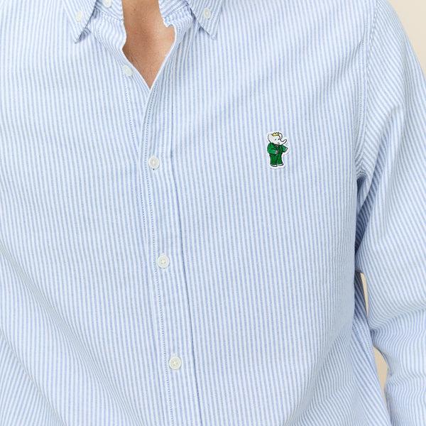 Rowing Blazers Men's Classic Stripe Babar Oxford Shirt Light Blue University Stripe