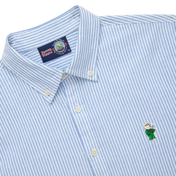 Rowing Blazers Men's Classic Stripe Babar Oxford Shirt Light Blue
