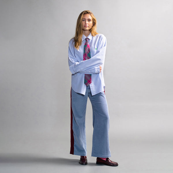 Rowing Blazers Men's Classic Stripe Babar Oxford Shirt Light Blue