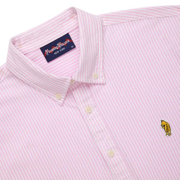 Rowing Blazers Men's Classic Stripe Winnie-the-Pooh Oxford Shirt Light Pink