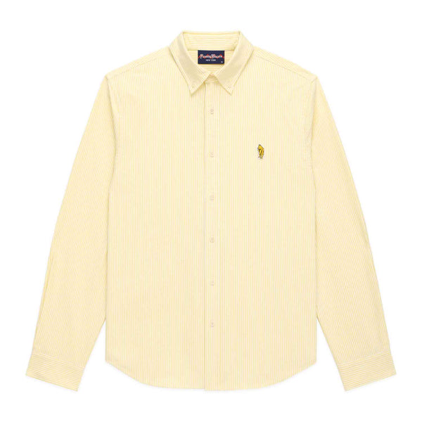 rowing blazers Men's Classic Stripe Winnie-the-Pooh Oxford Shirt Yellow / White University Stripe rowing blazers Men's Classic Stripe Winnie-the-Pooh Oxford Shirt Yellow / White University Stripe