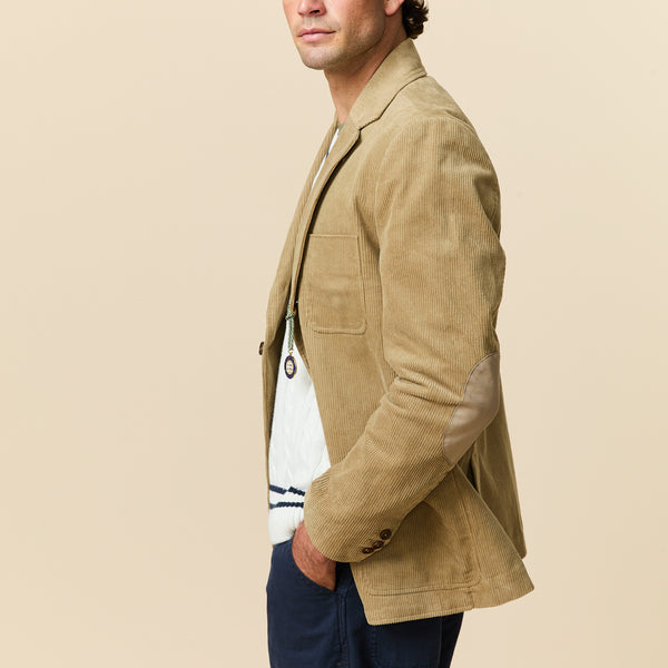 Rowing Blazers Men's Corduroy Patch Pocket Blazer Light Brown