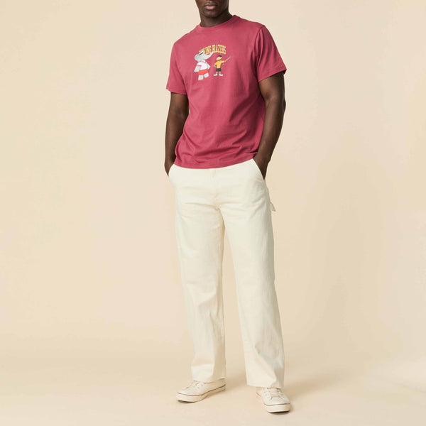 Rowing Blazers Men's Cotton Babar And Zephir T-Shirt Burgundy