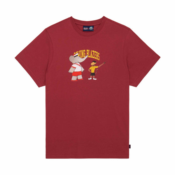 rowing blazers Men's Cotton Babar and Zephir T-Shirt Burgundy