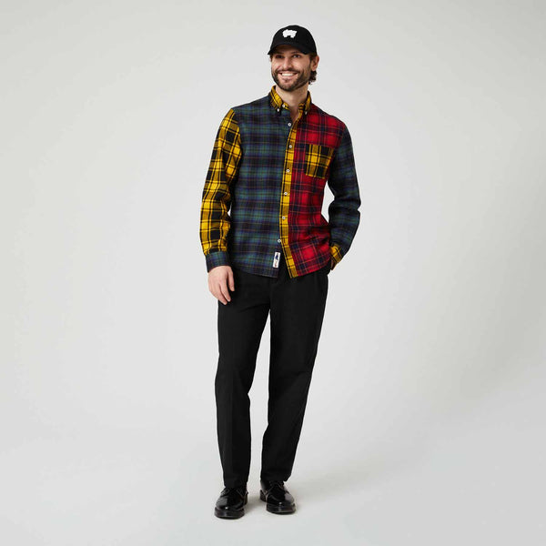 Rowing Blazers Men's Cotton Classic Flannel Fun Shirt Multi Color