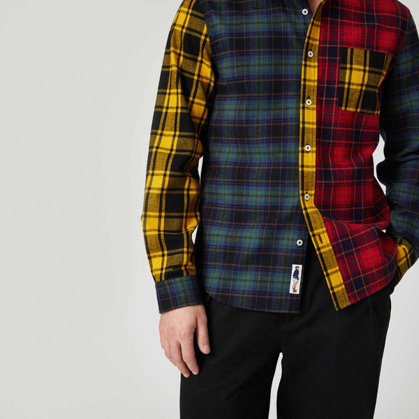 Rowing Blazers Men's Cotton Classic Flannel Fun Shirt Multi Color