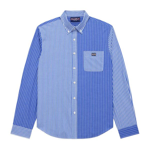 rowing blazers Men's Cotton Cocktail Stripe Shirt Dark Blue Mix Stripe rowing blazers Men's Cotton Cocktail Stripe Shirt Dark Blue Mix Stripe