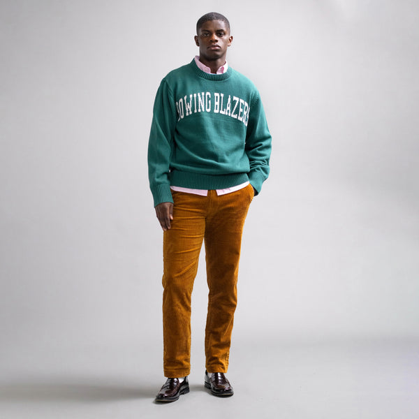 Rowing Blazers Men's Cotton Collegiate Arch Sweater Hunter Green