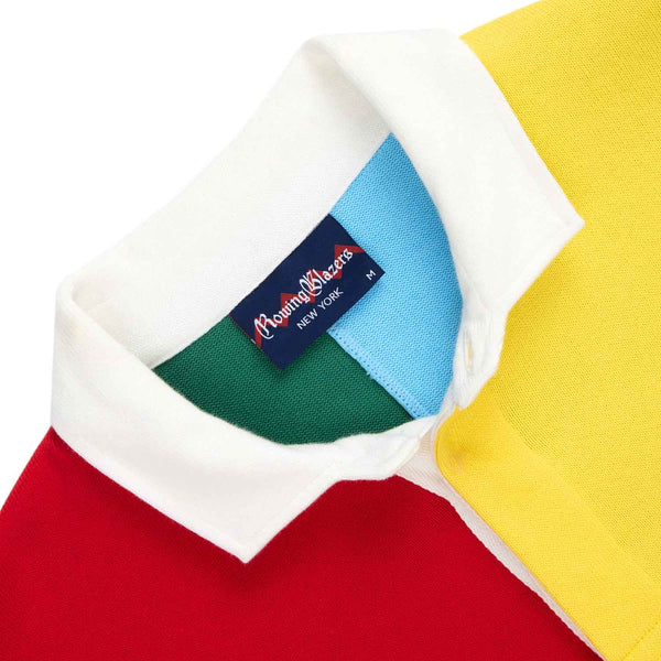 Rowing Blazers Men's Cotton Color Block Rugby Primary Colorblock