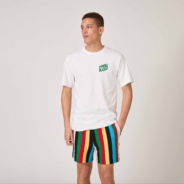 Rowing Blazers Men's Cotton Croquet Stripe Pull On Short Croquet
