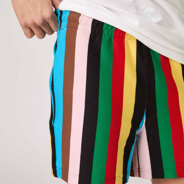 Rowing Blazers Men's Cotton Croquet Stripe Pull On Short Croquet