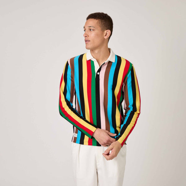 Rowing Blazers Men's Cotton Croquet Stripe Rugby Croquet