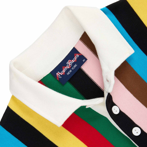 Rowing Blazers Men's Cotton Croquet Stripe Rugby Croquet