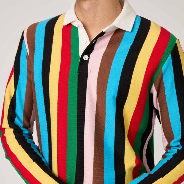 Rowing Blazers Men's Cotton Croquet Stripe Rugby Croquet