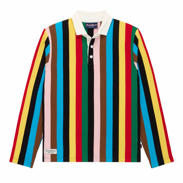 rowing blazers Men's Cotton Croquet Stripe Rugby Croquet