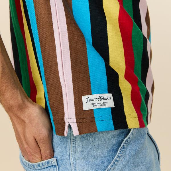 Rowing Blazers Men's Cotton Croquet Stripe Short Sleeve Rugby Croquet